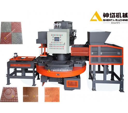 Four-Station Terrazzo Tile Machine